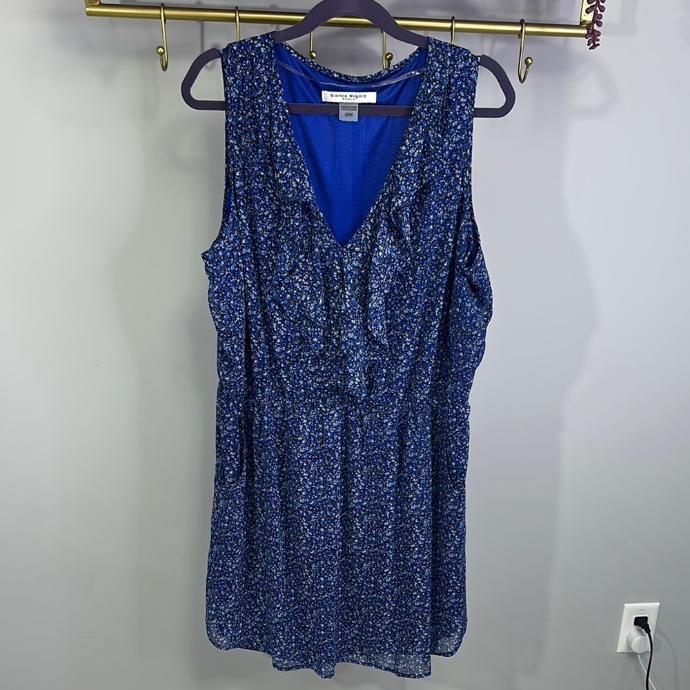 Blue Floral Women's Dress